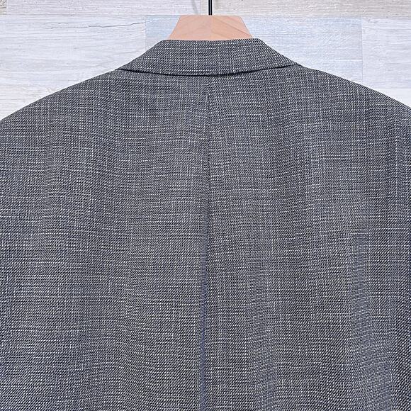 Samuelsohn Tweed Blazer Sport Coat Gray 2 Button Wool Super 110s Mens 40R - Picture 6 of 8